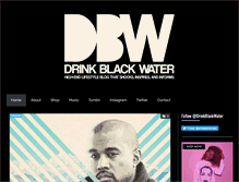 Tablet Screenshot of drinkblackwater.com